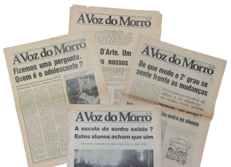 Alunos lançam a 1ª edição do jornal "A Voz do Morro"